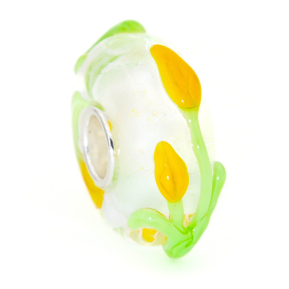 Yellow Tulips Snow Sparkle