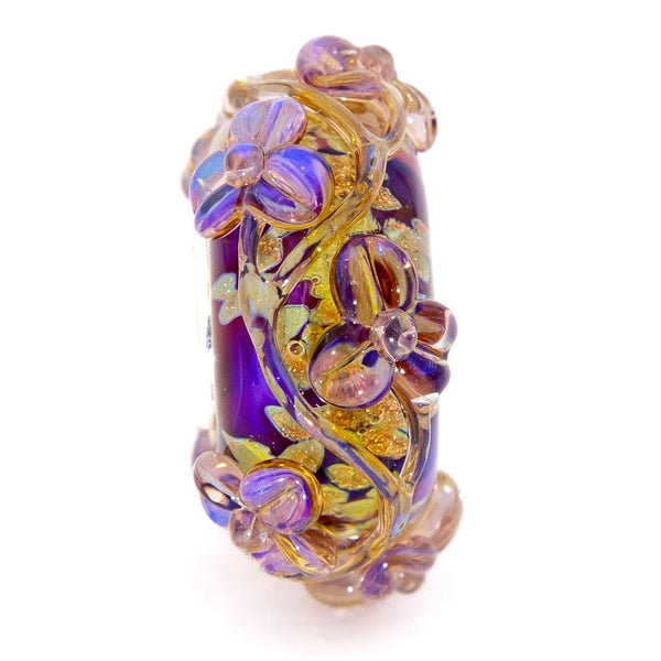Amber Golddust Flowertwig - Elfbeads US